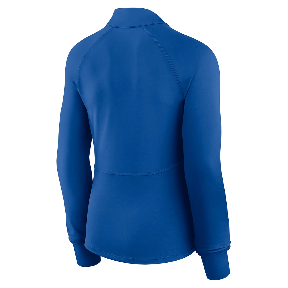 Women's Fanatics  Royal Buffalo Bills Elements Quarter-Zip Jacket