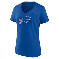 Women's Fanatics Royal Buffalo Bills Plus Mother's Day #1 Mom V-Neck T-Shirt