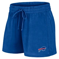 Women's Fanatics Royal Buffalo Bills Start to Finish T-Shirt & Shorts Combo Pack