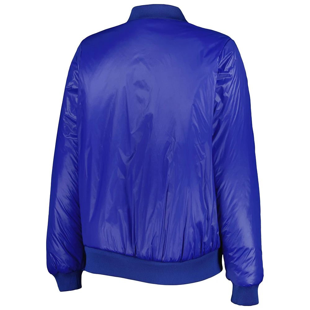 Women's G-III 4Her by Carl Banks Oatmeal/Royal Buffalo Bills Switchback Reversible Full-Zip Jacket