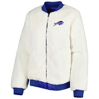 Women's G-III 4Her by Carl Banks Oatmeal/Royal Buffalo Bills Switchback Reversible Full-Zip Jacket