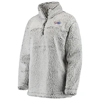 Veste à enfiler Buffalo Bills Sherpa grise pour femme
