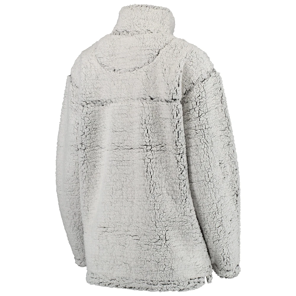 Veste à enfiler Buffalo Bills Sherpa grise pour femme