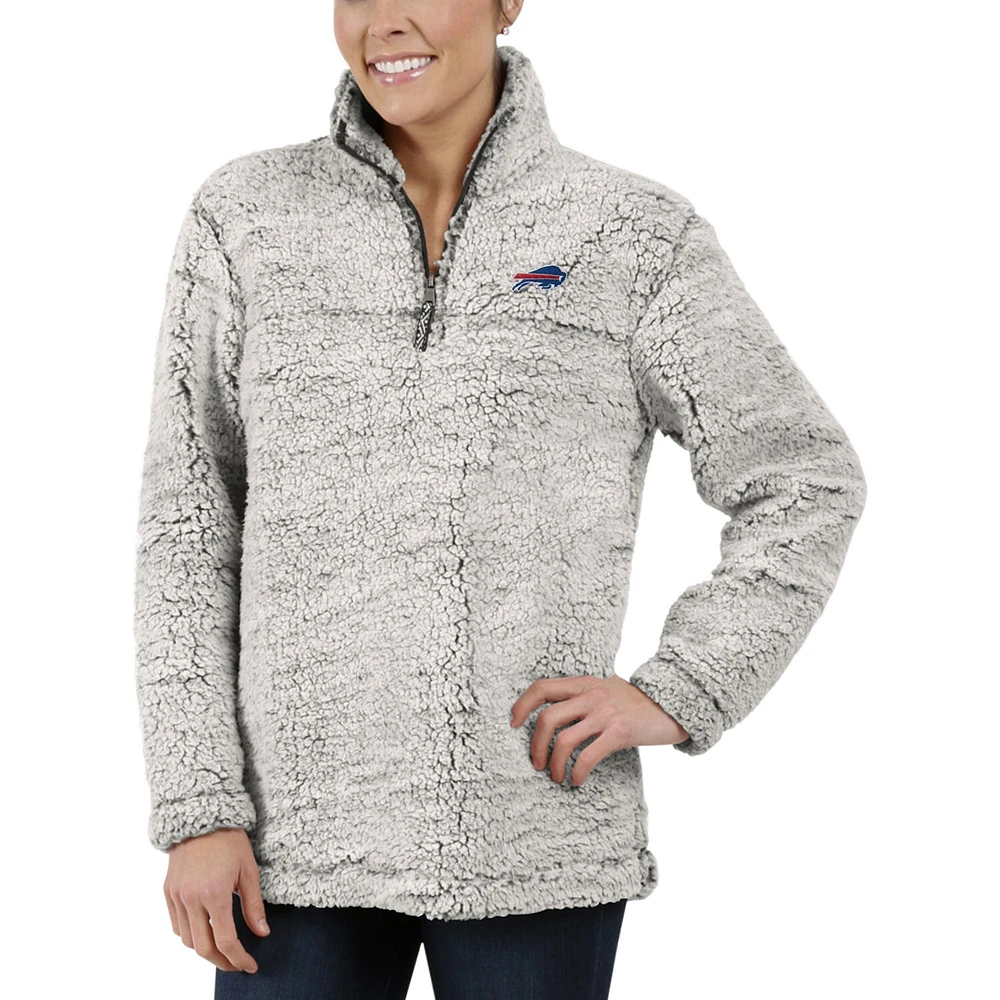 Veste à enfiler Buffalo Bills Sherpa grise pour femme