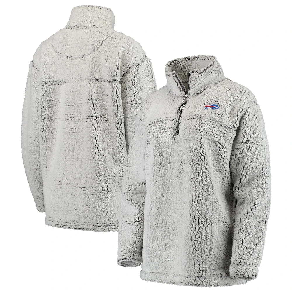 Veste à enfiler Buffalo Bills Sherpa grise pour femme