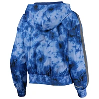 Women's Mitchell & Ness Royal Buffalo Bills Galaxy Full-Zip Windbreaker Hoodie Jacket