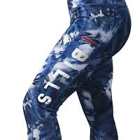 Women's MSX by Michael Strahan Navy Buffalo Bills Aubrey Tie-Dye Leggings