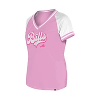 Women's New Era Pink Buffalo Bills Mommy & Me V-Neck T-Shirt