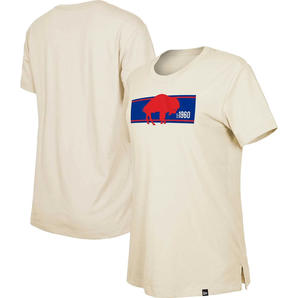 Women's New Era Tan Buffalo Bills Third Down Historic T-Shirt