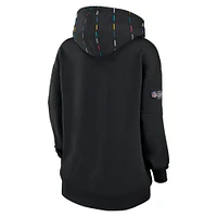 Women's Nike  Black Buffalo Bills 2023 NFL Crucial Catch Club Pullover Hoodie