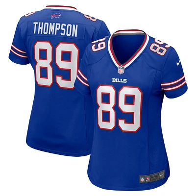 Maillot de match d'équipe Nike Bryan Thompson Royal Buffalo Bills pour femme