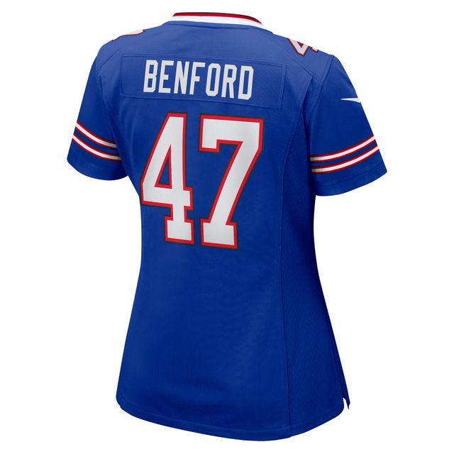 Maillot de match Nike Christian Benford Royal Buffalo Bills pour femme