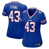 Women's Nike Dorian Strong  Royal Buffalo Bills Team Game Jersey