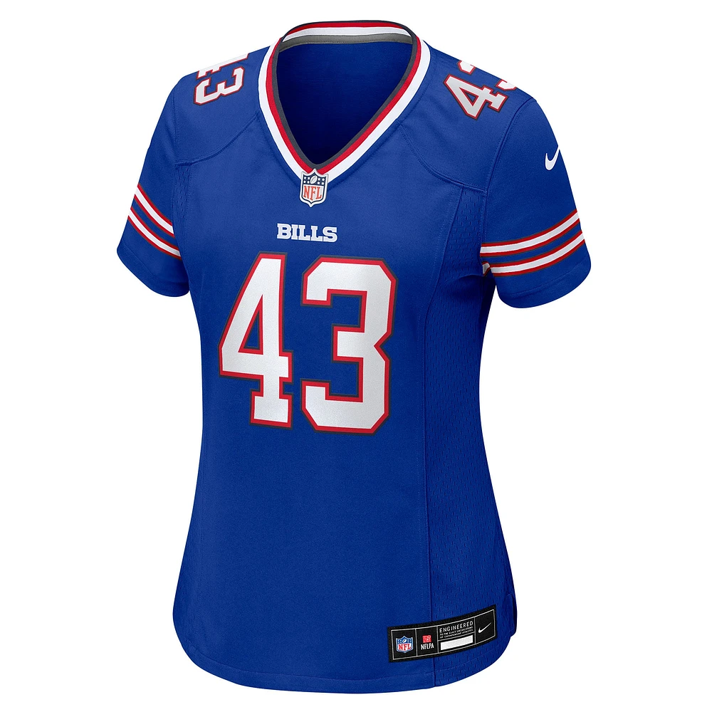 Women's Nike Dorian Strong  Royal Buffalo Bills Team Game Jersey