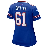Women's Nike Gunner Britton  Royal Buffalo Bills Game Jersey