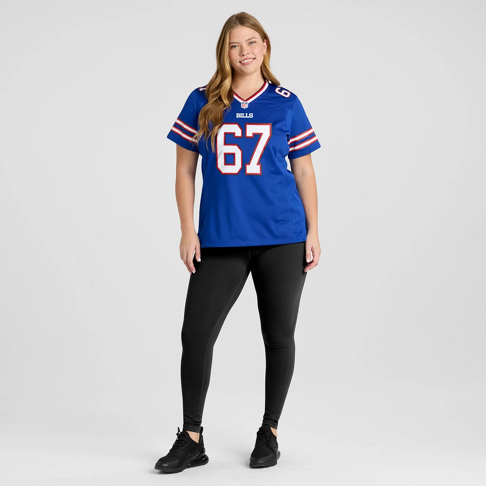 Women's Nike Kent Hull Royal Buffalo Bills Game Retired Player Jersey
