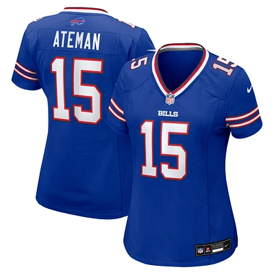 Maillot de match d'équipe Nike Marcell Ateman Royal Buffalo Bills pour femme