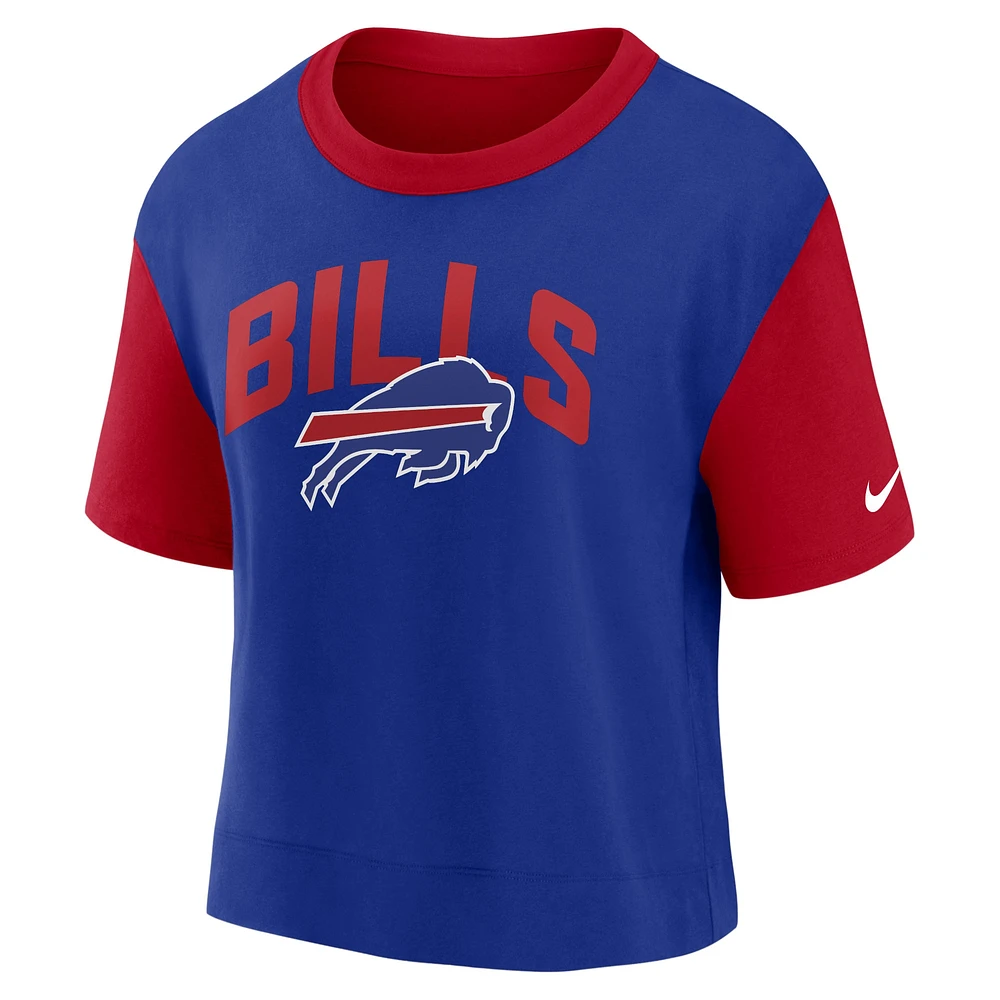 T-shirt tendance Nike rouge/Royal Buffalo Bills pour femme