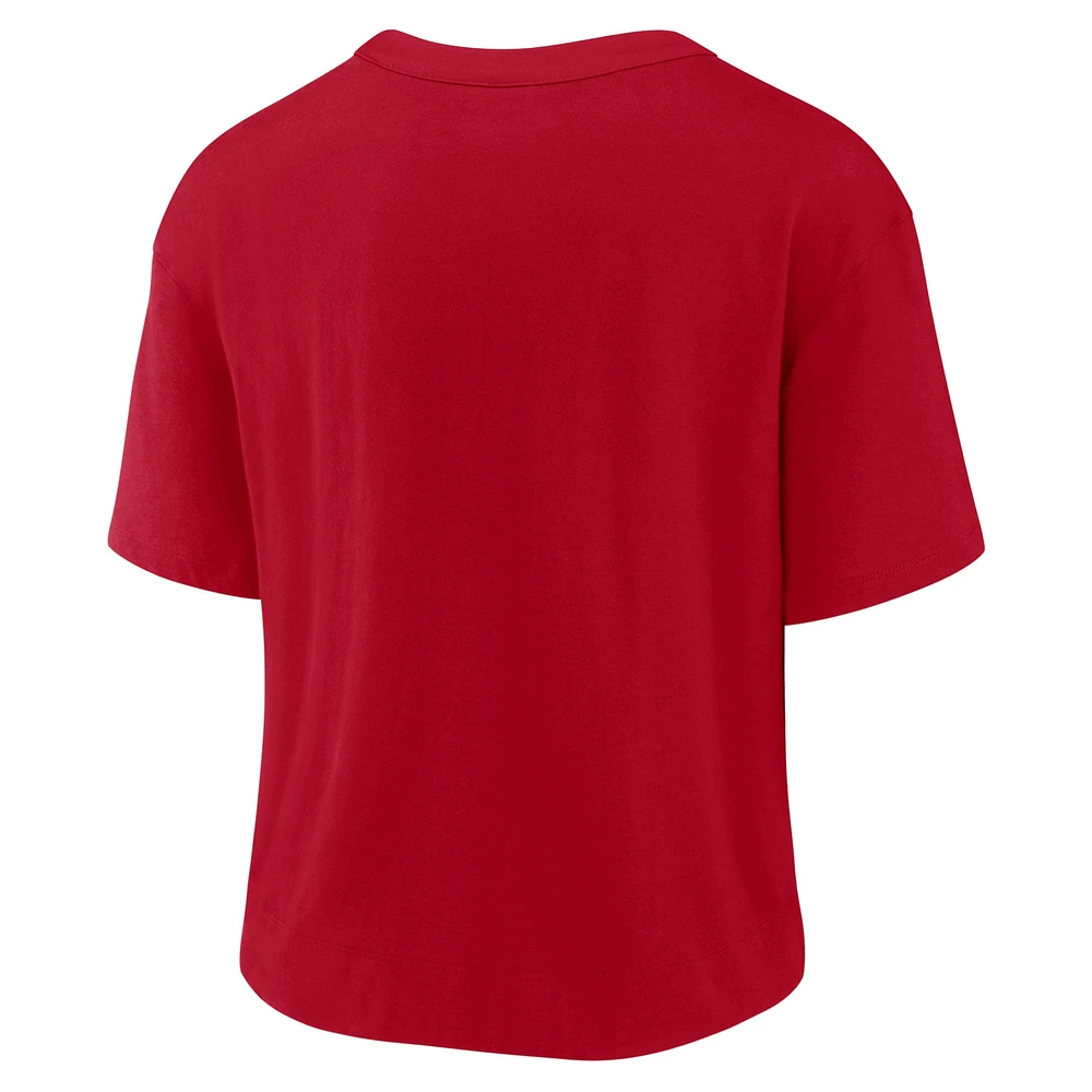 T-shirt tendance Nike rouge/Royal Buffalo Bills pour femme