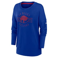 Nike Royal Buffalo Bills Rewind Playback pour femme - T-shirt à manches longues