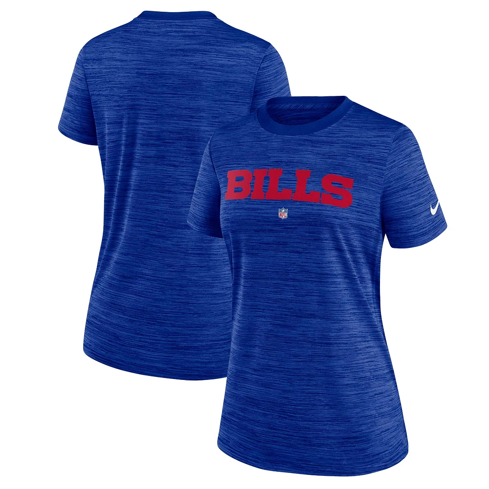 Women's Nike Royal Buffalo Bills Sideline Performance T-Shirt