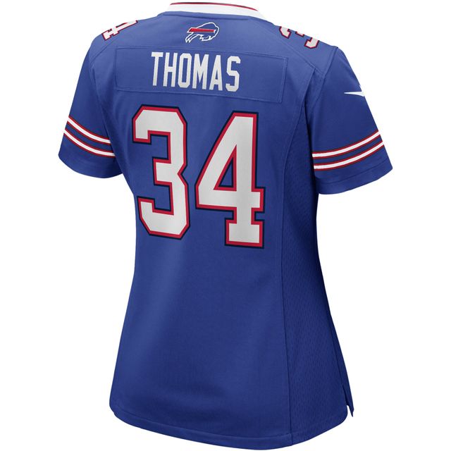 Maillot de joueur retraité Nike Thurman Thomas Royal Buffalo Bills Game pour femme