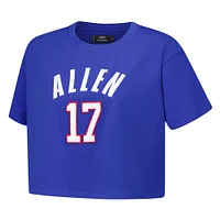 V110751 Bills 17 Josh Allen Joueur féminin N&N Boxy SST TEELADNUM FBBA410595-RYB