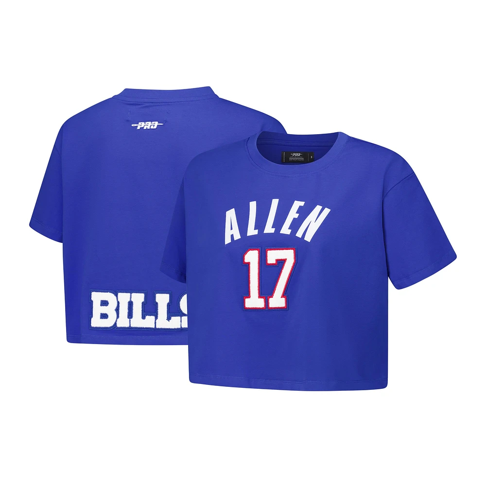 V110751 Bills 17 Josh Allen Joueur féminin N&N Boxy SST TEELADNUM FBBA410595-RYB