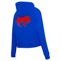 Women's Pro Standard Royal Buffalo Bills Split Logo Full-Zip Hoodie