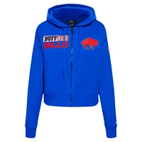Women's Pro Standard Royal Buffalo Bills Split Logo Full-Zip Hoodie