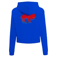 Women's Pro Standard Royal Buffalo Bills Split Logo Full-Zip Hoodie