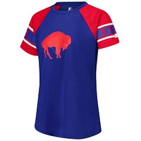 Haut raglan à blocs de couleurs Starter Royal Buffalo Bills 1st Rounder pour femmes