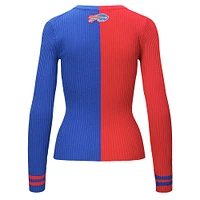 Women's STAUD Red/Royal Buffalo Bills Cargo Sweater