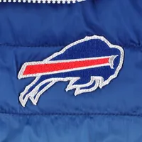 Women's The Wild Collective Royal/White Buffalo Bills Color Block Full-Zip Puffer Jacket