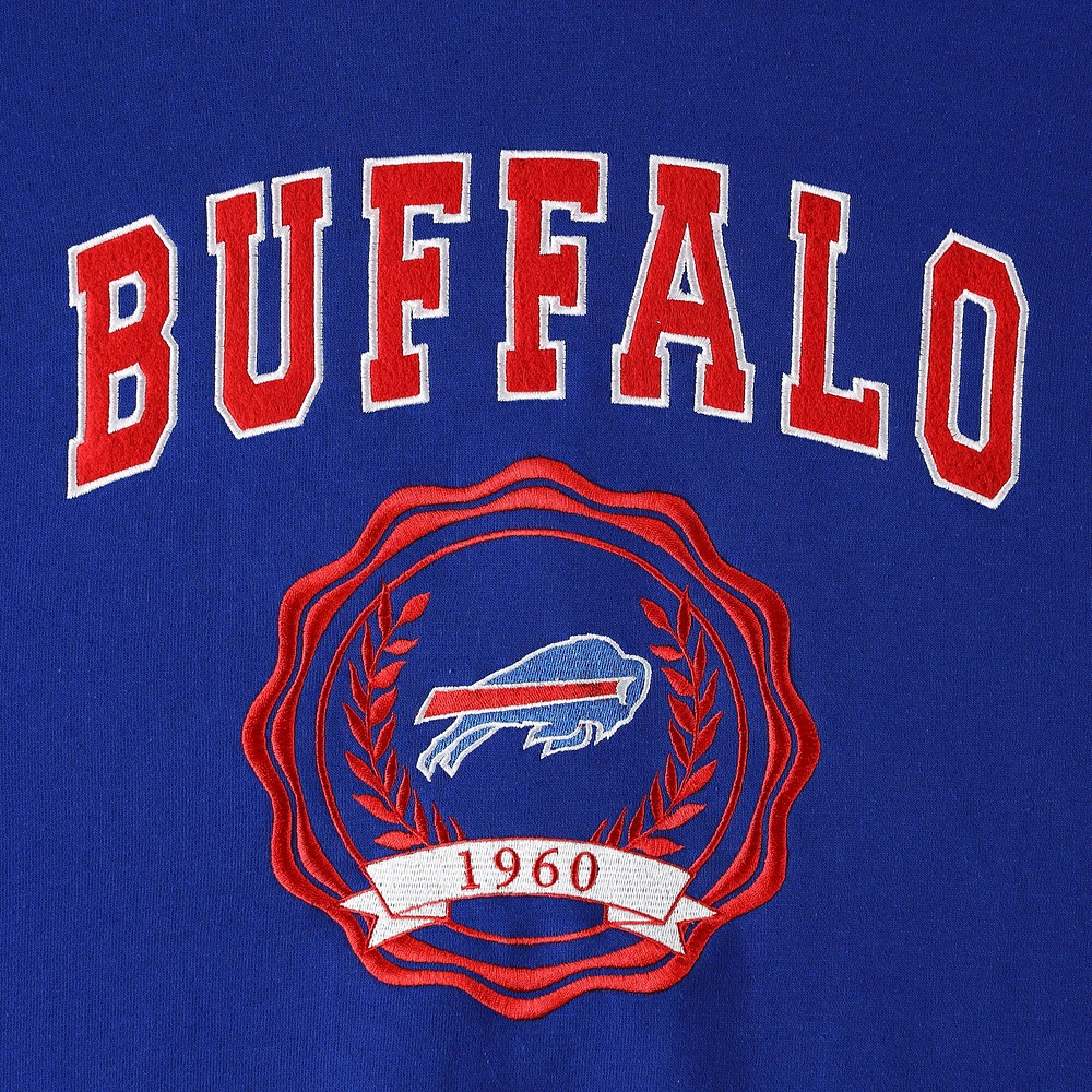 Women's Tommy Hilfiger Royal Buffalo Bills Becca Drop Shoulder Pullover Hoodie