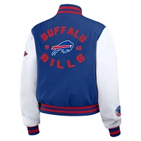 Women's WEAR by Erin Andrews  Royal/White Buffalo Bills Varsity Full-Zip Jacket