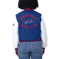 Women's WEAR by Erin Andrews  Royal/White Buffalo Bills Varsity Full-Zip Jacket