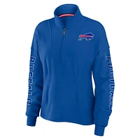 Women's WEAR by Erin Andrews Royal Buffalo Bills Half-Zip Jacket