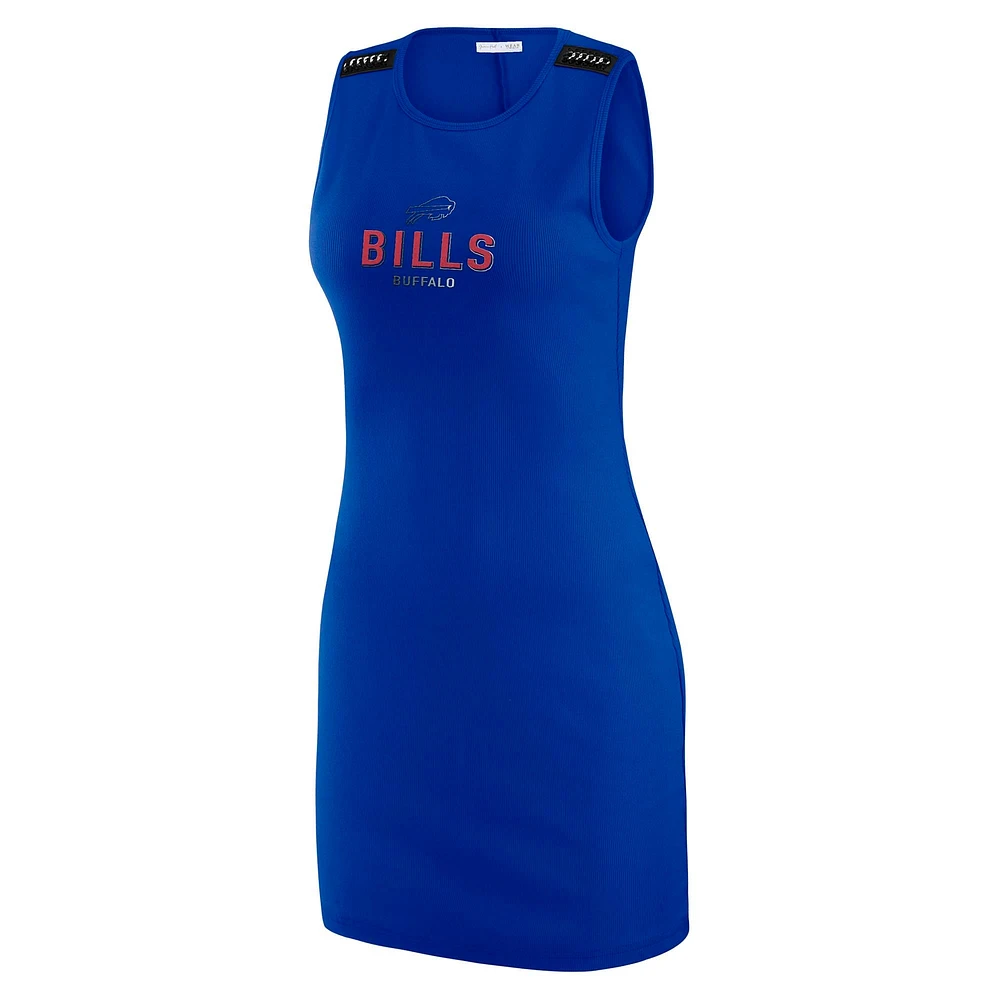Women's WEAR by Erin Andrews x Gracie Hunt Royal Buffalo Bills Ribbed Tank Dress