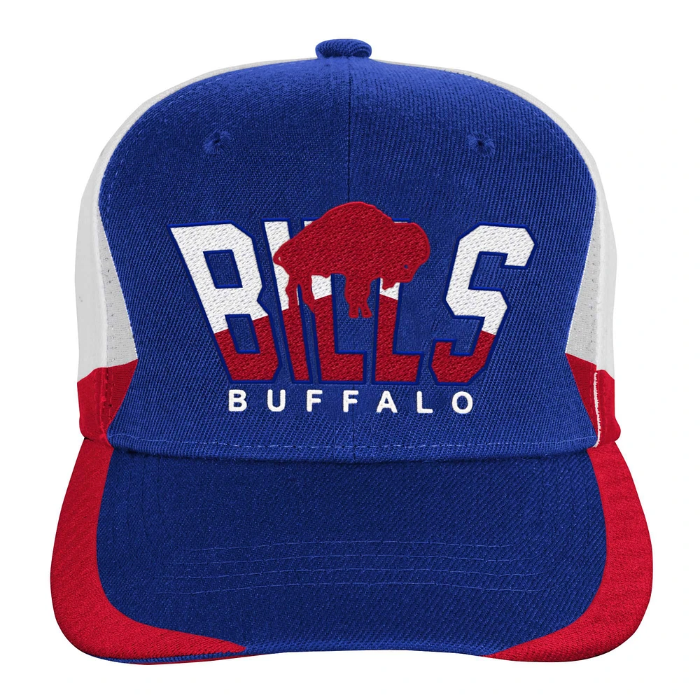 Youth Mitchell & Ness Royal Buffalo Bills Retrodome Precurved Adjustable Hat