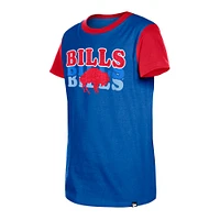 Youth New Era Royal Buffalo Bills Throwback Glitter Gel T-Shirt
