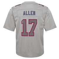Youth Nike Josh Allen Gray Buffalo Bills Atmosphere Game Jersey