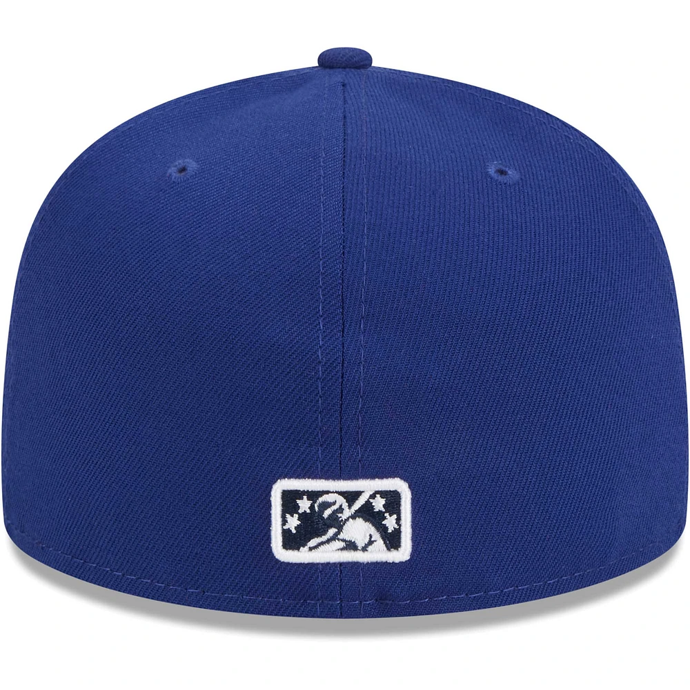 Men's New Era Navy Buffalo Bisons Theme Nights Local  59FIFTY Fitted Hat