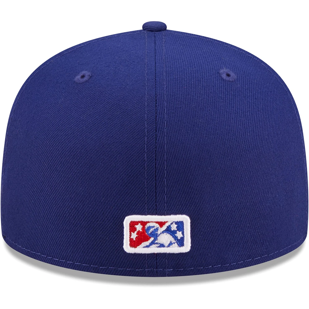 Men's New Era Royal Buffalo Bisons Authentic Collection 59FIFTY Fitted Hat