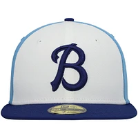 Men's New Era White Buffalo Bisons Authentic Collection Team Alternate 59FIFTY Fitted Hat