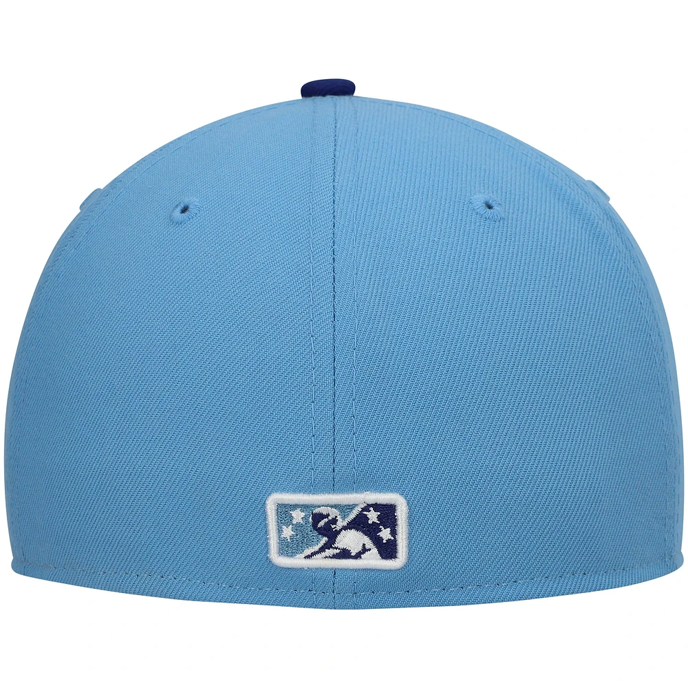 Men's New Era White Buffalo Bisons Authentic Collection Team Alternate 59FIFTY Fitted Hat