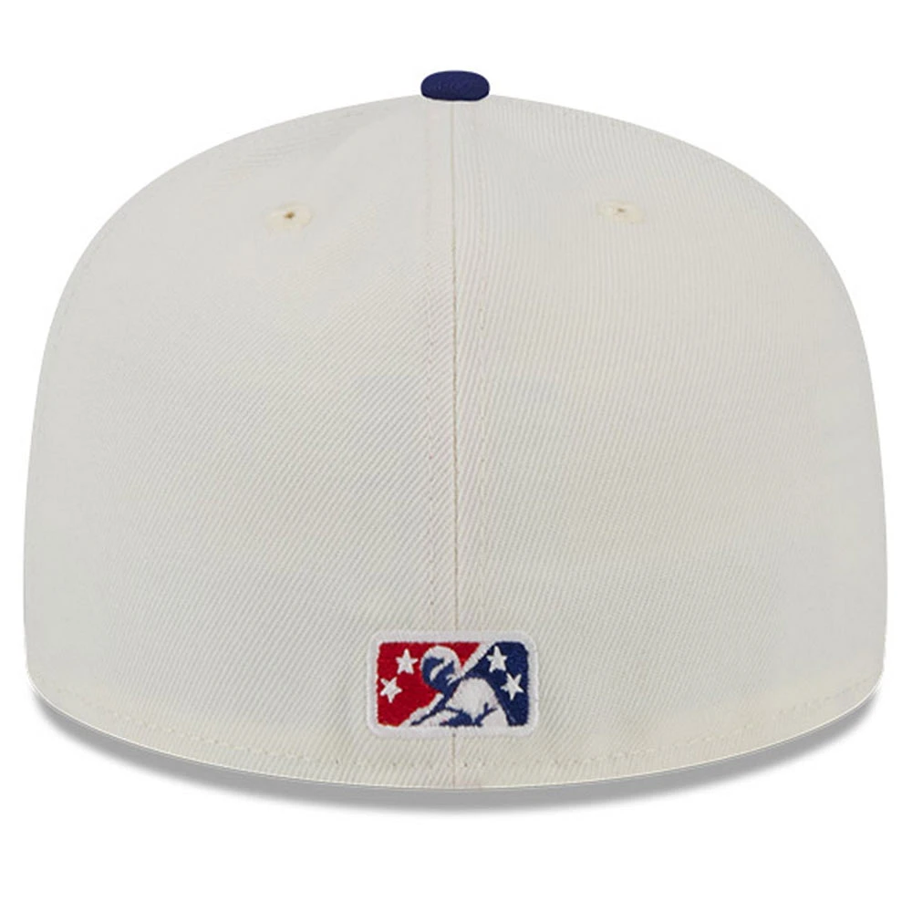 Men's New Era White Buffalo Bisons Big League Chew Original 59FIFTY Fitted Hat