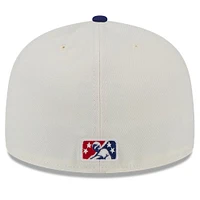 Men's New Era White Buffalo Bisons Big League Chew Original 59FIFTY Fitted Hat