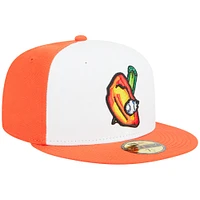Men's New Era White Buffalo Bisons Theme Nights Wings  59FIFTY Fitted Hat