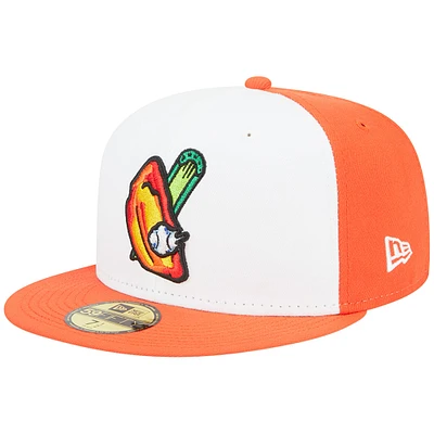 Men's New Era White Buffalo Bisons Theme Nights Wings  59FIFTY Fitted Hat